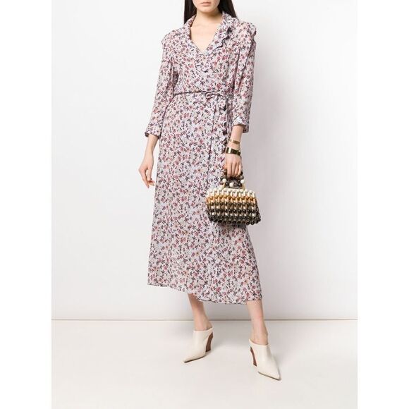 NWT Chloe Long Sleeve Floral Print duster coat/Dress - Picture 1 of 15